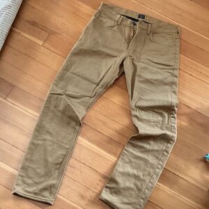 J. Crew Khaki Pants with Polka Dot Lining